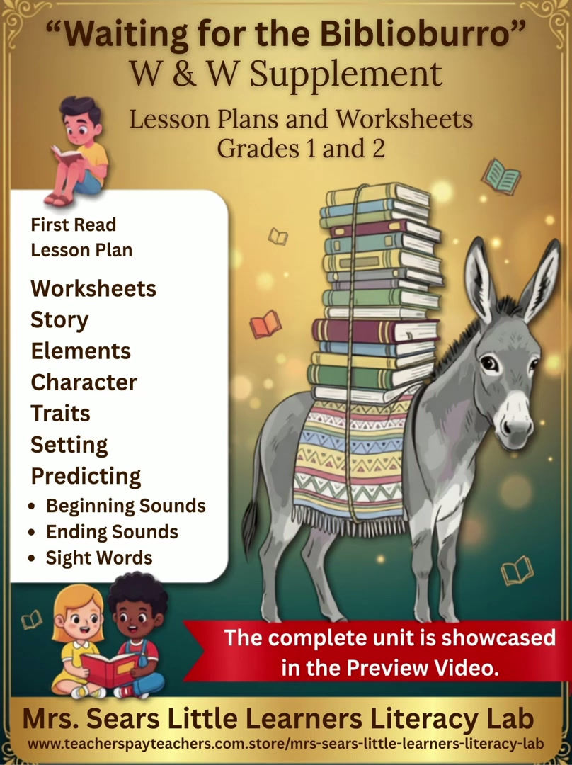 Waiting for the Biblioburro Activities | Grade 1 W&W Module 1 Supplement