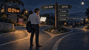 Person confused about a tax deferral decision