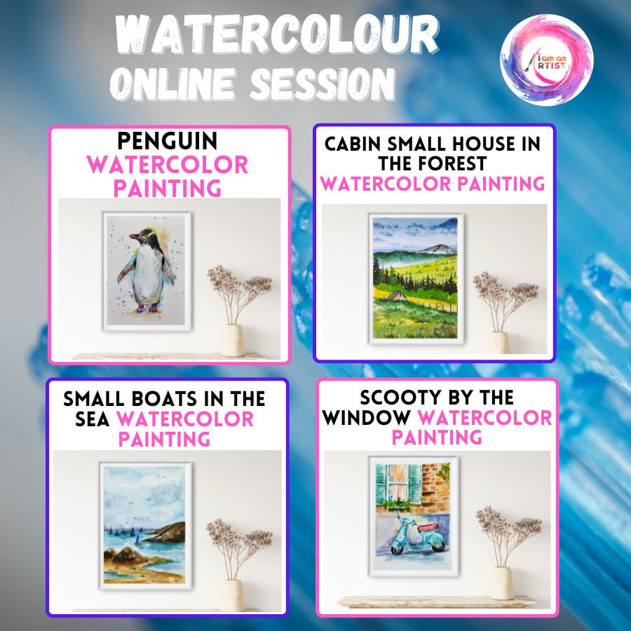 ONLINE WATERCOLOR PAINTING CLASSES FOR KIDS AND ADULTS: DISCOVER ART WITH I AM AN ARTIST