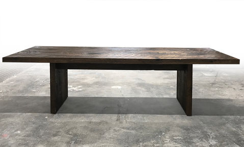 Custom made reclaimed wood table.