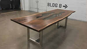 Live edge natural wood slab