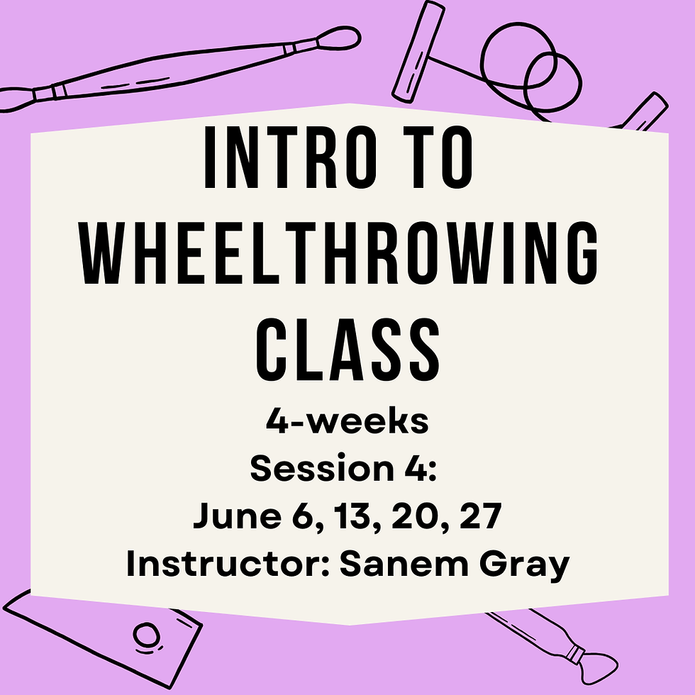 4-Week Intro to Wheelthrowing: Session 4