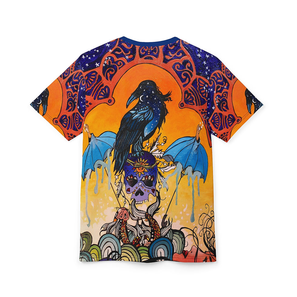 Thumbnail: Unisex Raven, Pisces Cut & Sew Tee 