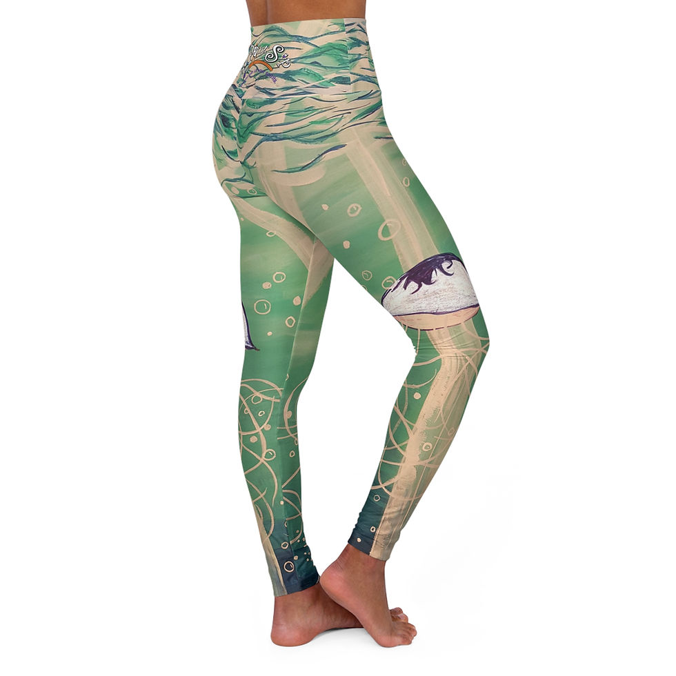 Thumbnail: Jellyfish Disco High Waisted Yoga Leggings 