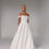 Thumbnail: Off the Shoulder Textured Satin Wedding Gown
