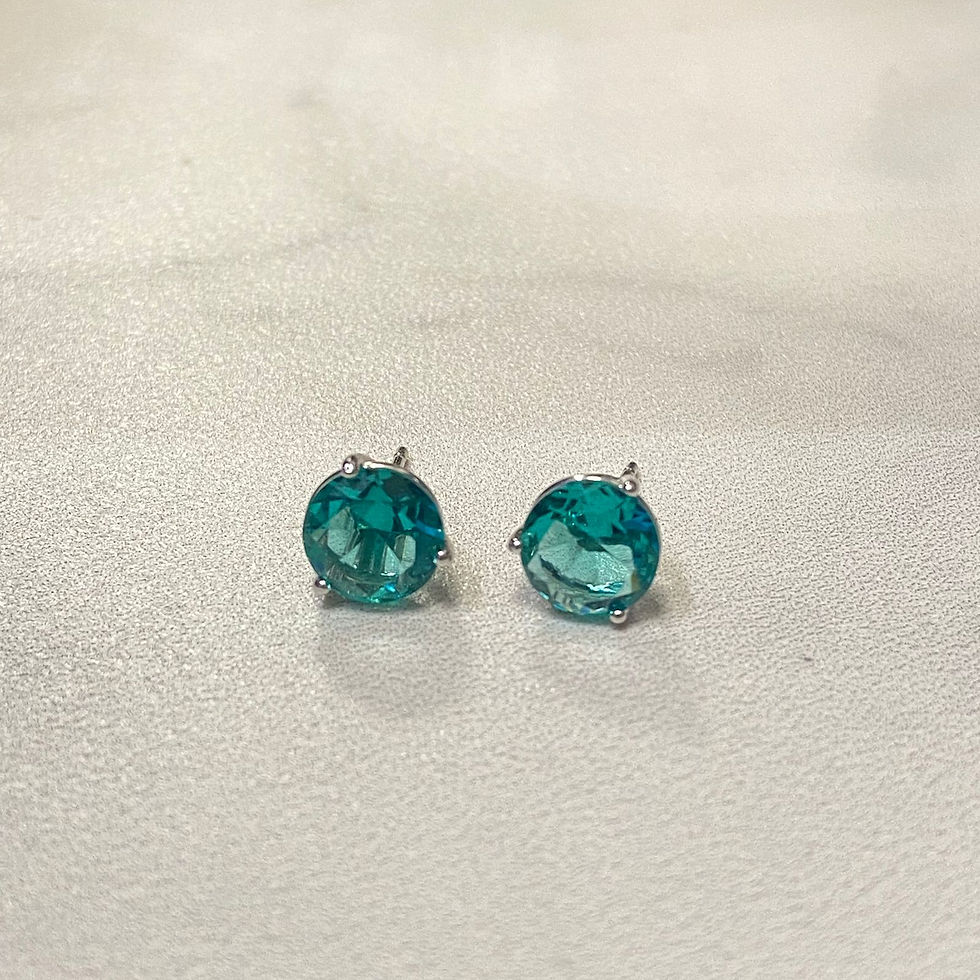 Miniatura: BRINCO COM CRISTAL REDONDO