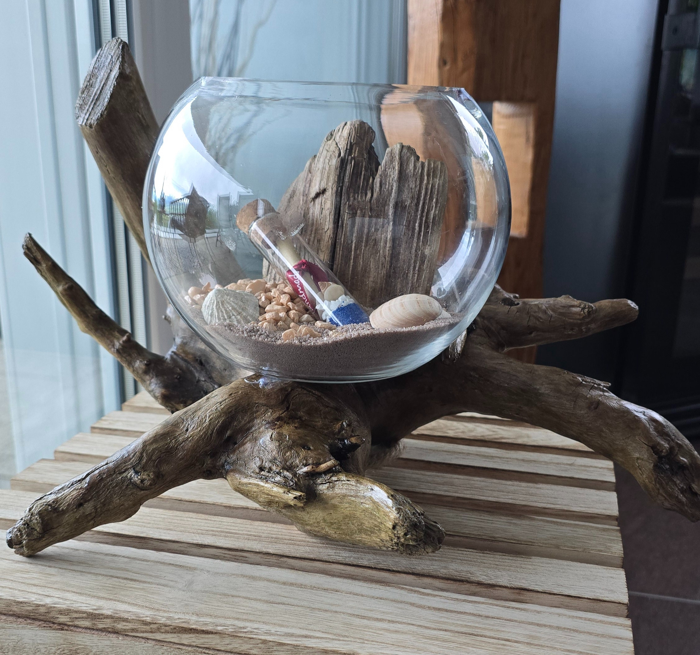 Décoration en bois flotté