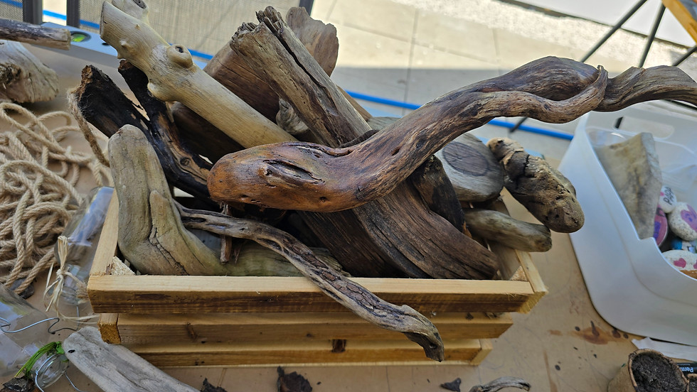 Miniature : Voilier en bois flotté