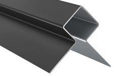Hardie external corner metal trim midnight black
