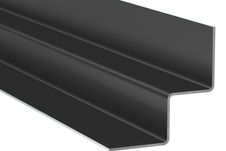 Hardie internal corner metal trim midnight black