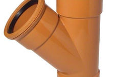 Under Ground110mm45? Junction Triple SocketedTerracota