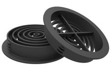 Soffit Board 70mm Disc VentilatorBlack