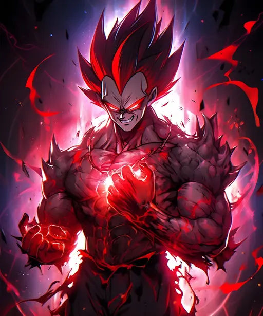 Vegeta Prince Anime Wall Poster Self Adhesive Poster 12*18 Inches And 300 GSM