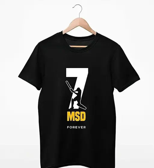 Dhoni Msd Printed Tshirt For Men , Captain Cool T-Shirt,