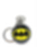 Batman Super Hero Pocket Watch Metal Keychain