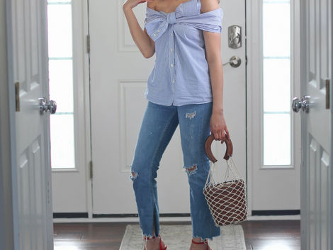 ways to wear an oversize shirt