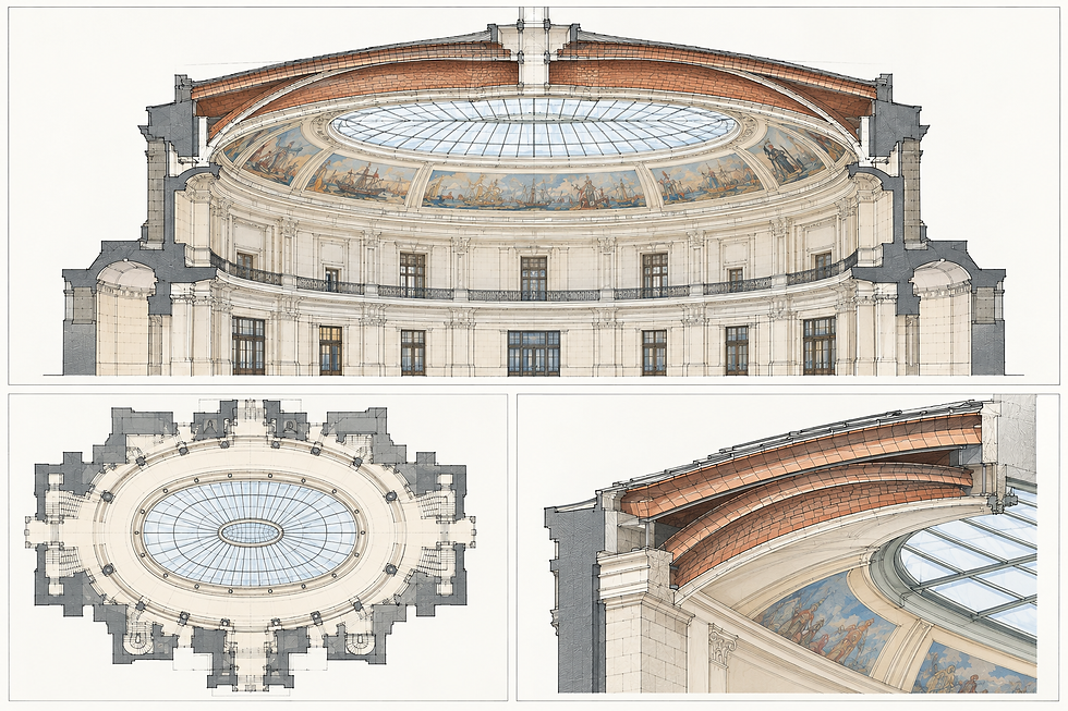 U.S. Custom House. Render