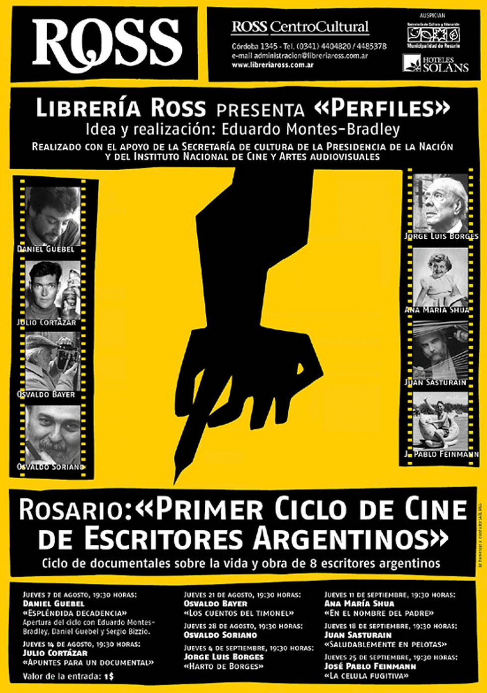 Contrakultura. Escritoires argentinos. Afiche