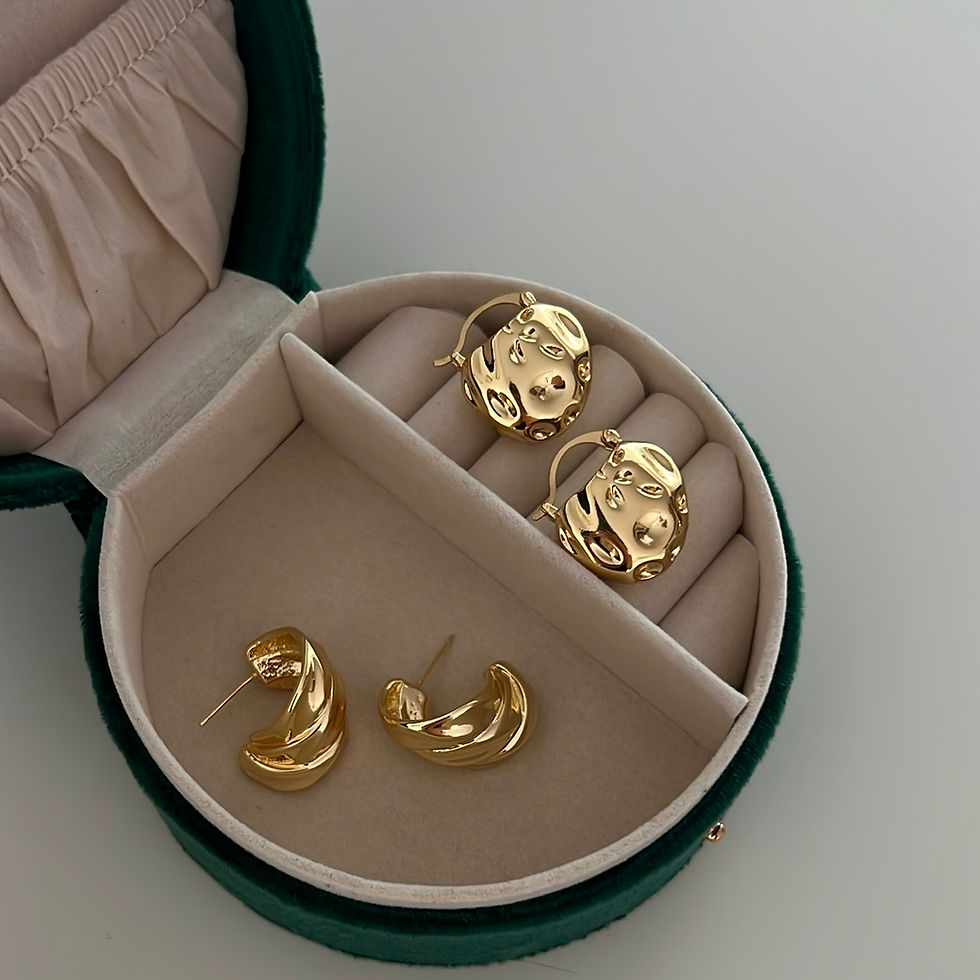 Küçük resim: Kararmaz ve paslanmaz çilek desenli küpe 