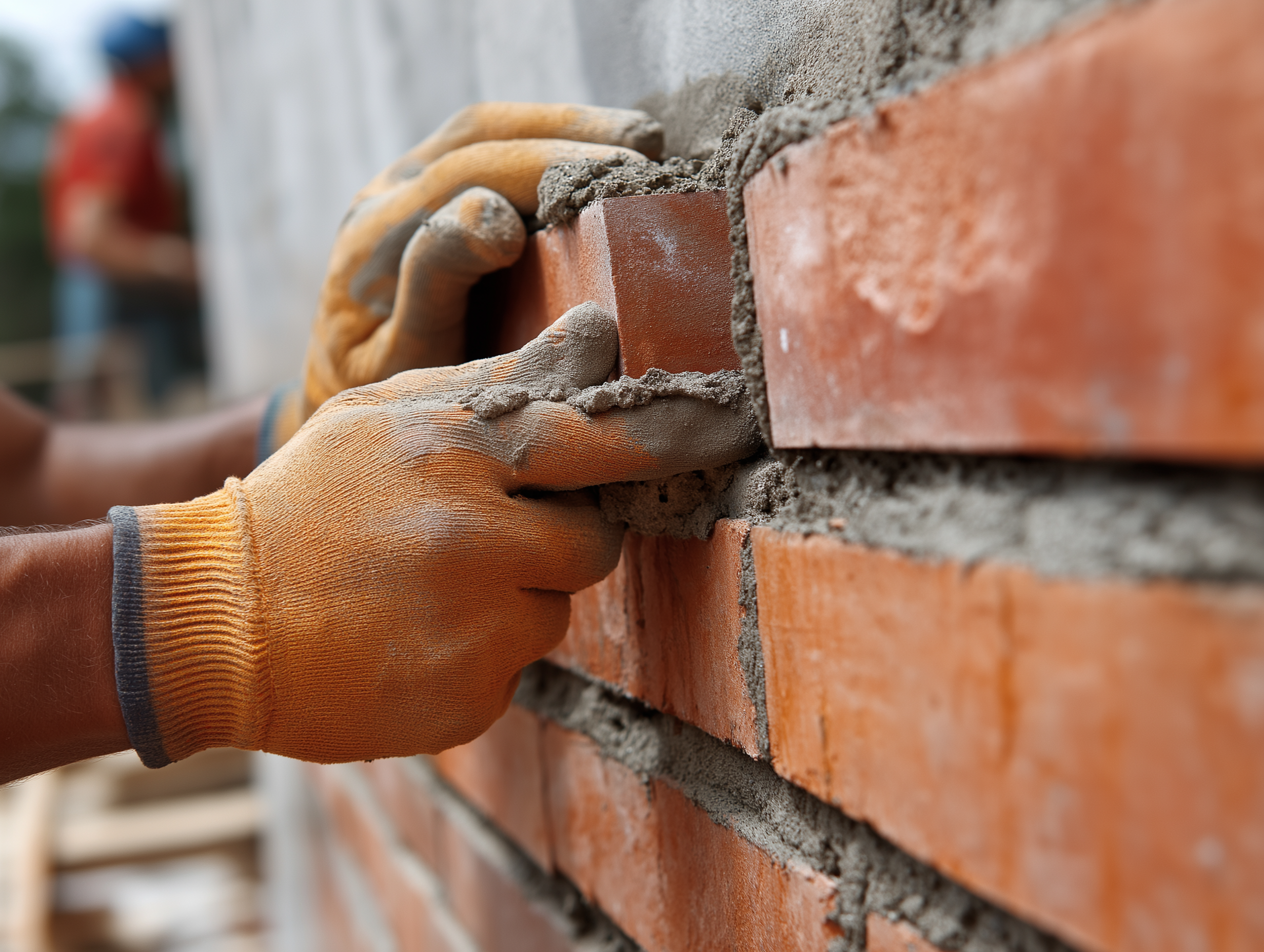 Mason completing a Brick Repair located in Toronto
