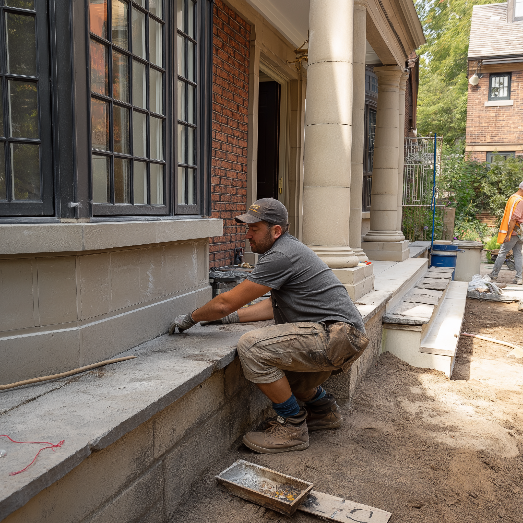 Porch & Step Repair by Monarch Masonry in Toronto