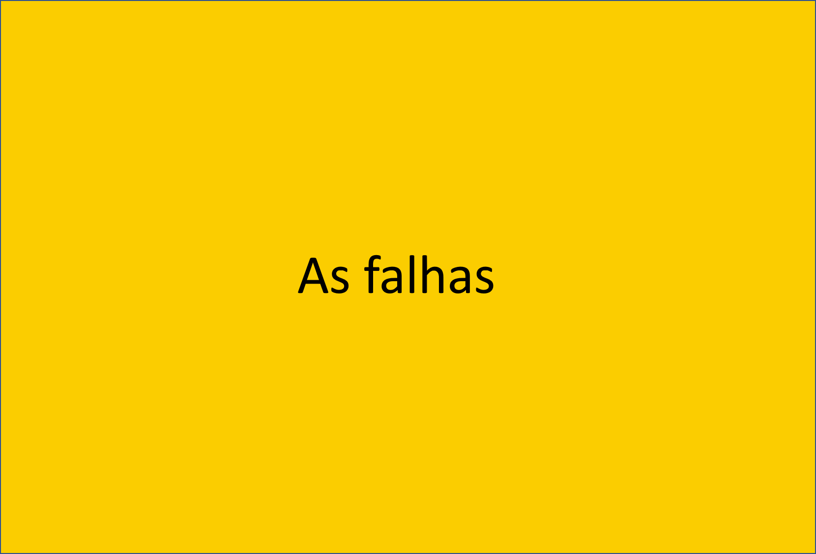 Falhas