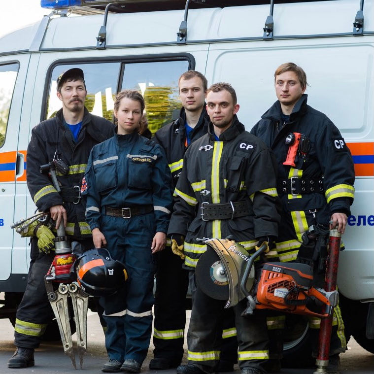 Сотрудники отряда «СпасРезерв»