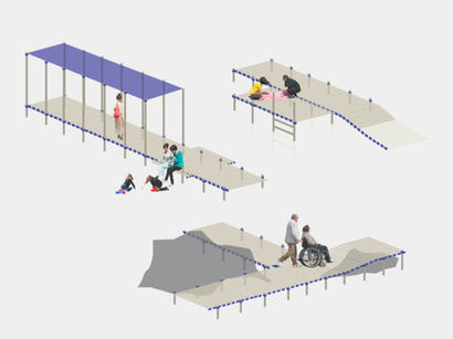 Isometry, Beach Access System, ECAL, Accessibility, Urban Design