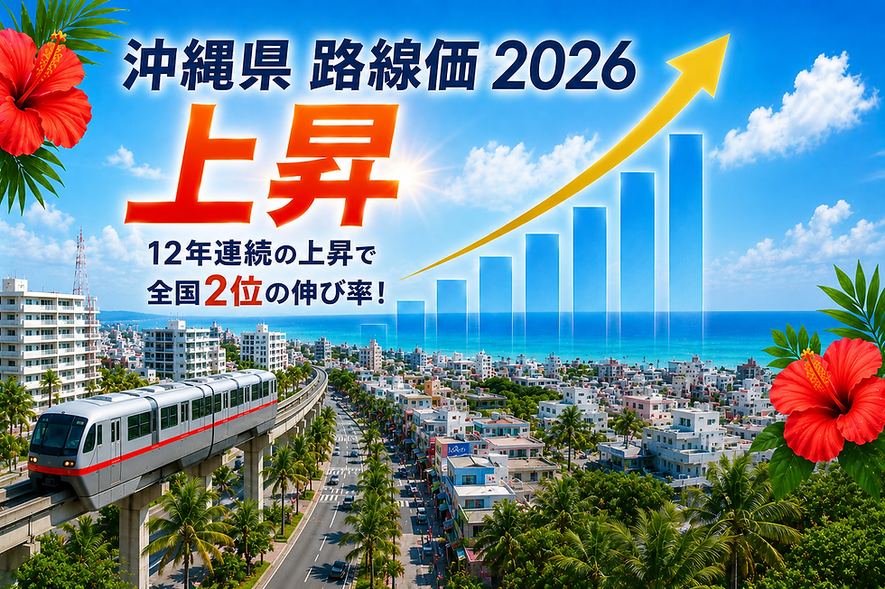 沖縄路線価2026 伸び率6.6%で全国2位 最高は国際通り166万円