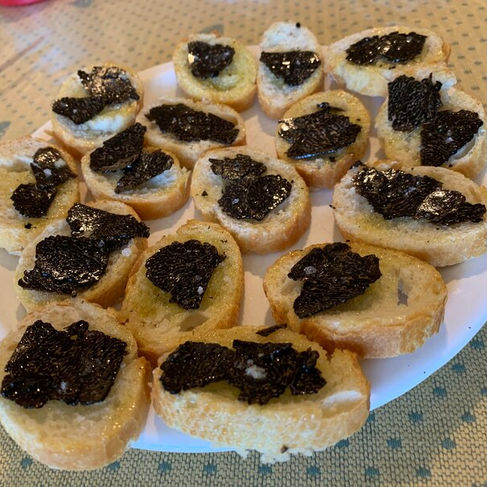 Truffles on toast.