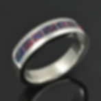 Men's Red Lab Opal Ring