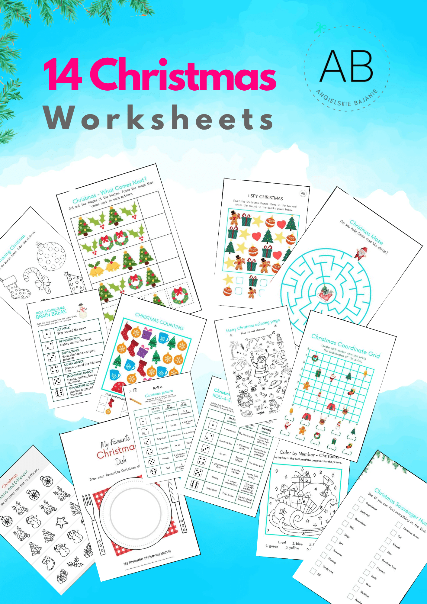 printable Christmas worksheets