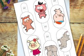 Three Pigs puppets