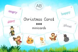 Christmas Carol flashcards printable