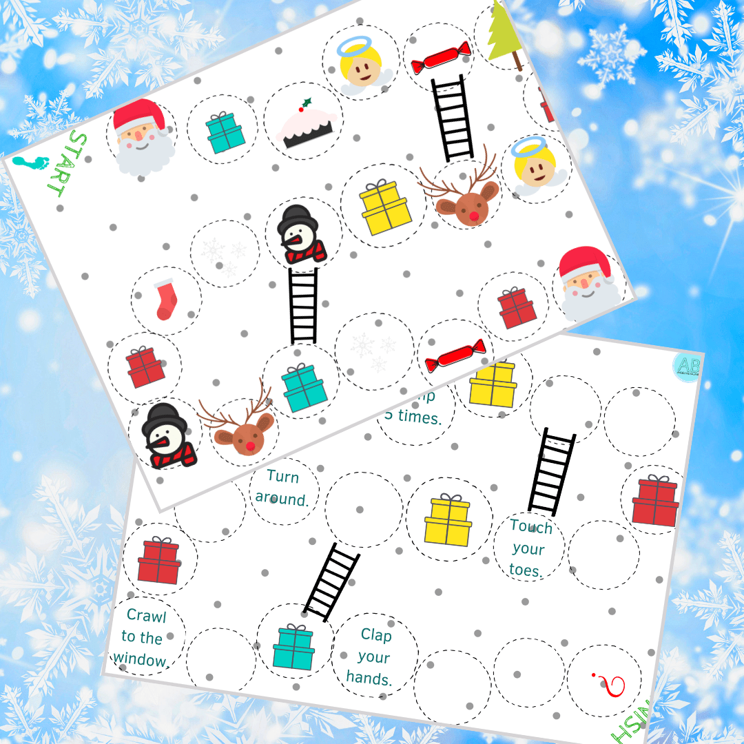 printable christmas board game