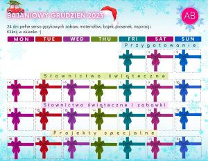 Bajaniowy kalendarz na grudzień – Christmas freebies & more!