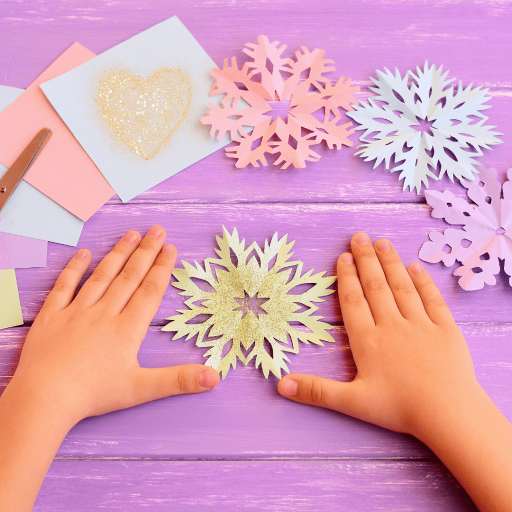 Christmas winter sensory snowflake scenariusze