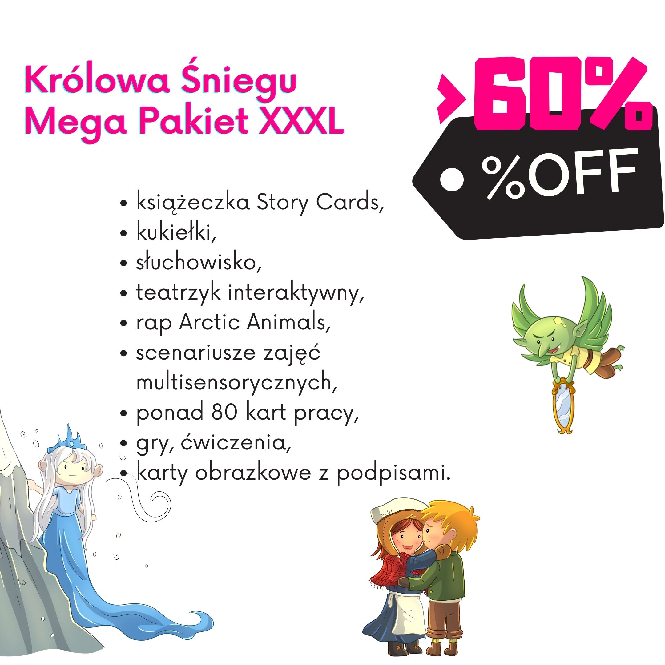 Królowa Śniegu mega pakiet do angielskiego