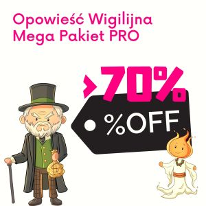 Pakiet do nauki angielskiego z bajką Opowieść Wigilijna (A Christmas Carol)