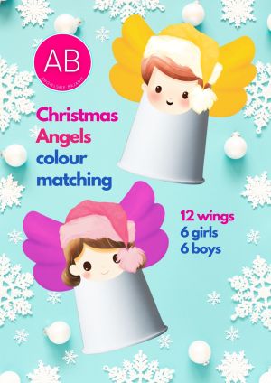 4 zabawy świąteczne Christmas Angels (freebie pdf)