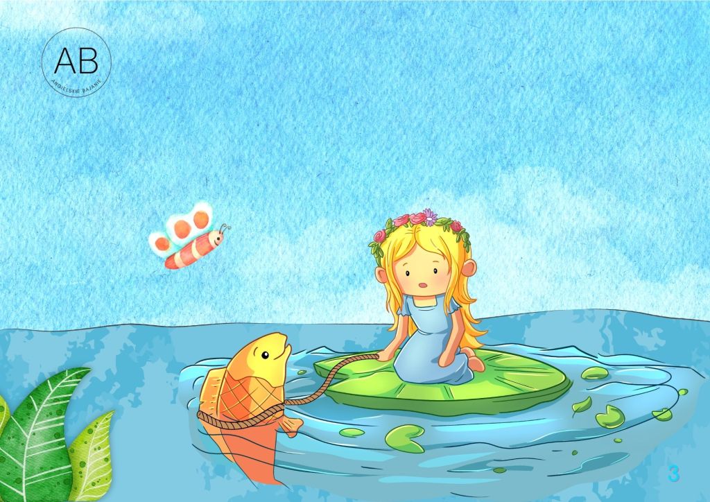 Pakiet do nauki angielskiego z bajką Calineczka (Thumbelina)
