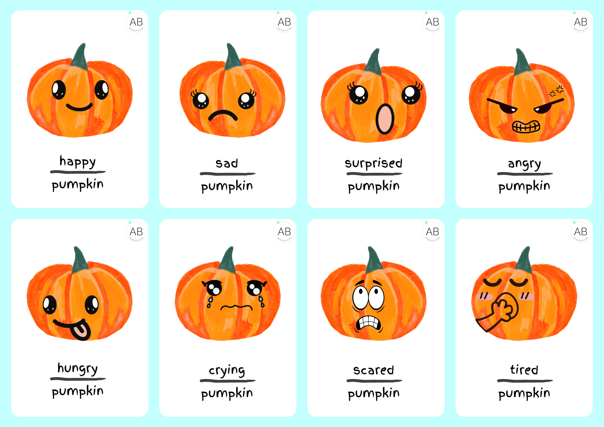 halloween emoji pumpkins