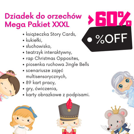 Pakiet do nauki angielskiego z bajką Dziadek do orzechów – Nutcracker