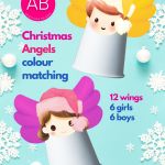 4 zabawy świąteczne Christmas Angels (freebie pdf)