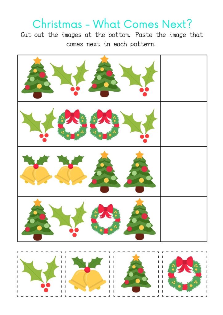 printable Christmas worksheets