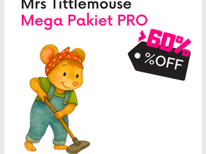 Mrs Tittlemouse sprząta – kukiełki do druku – printable puppets