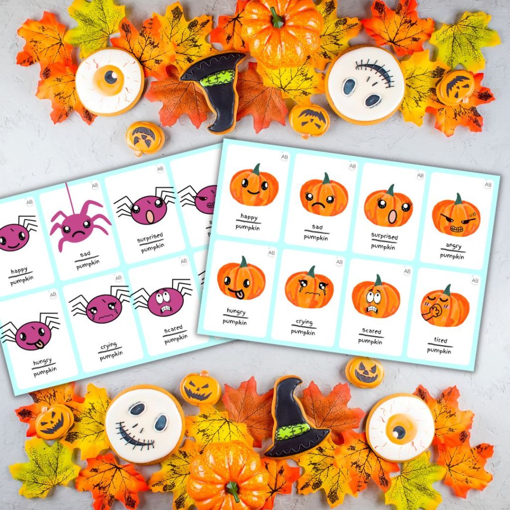 Halloween emoji flashcards – fun ideas