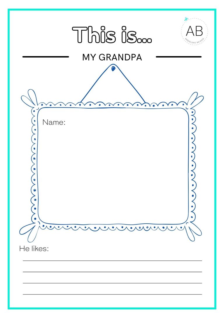 Grandparents day wksheet