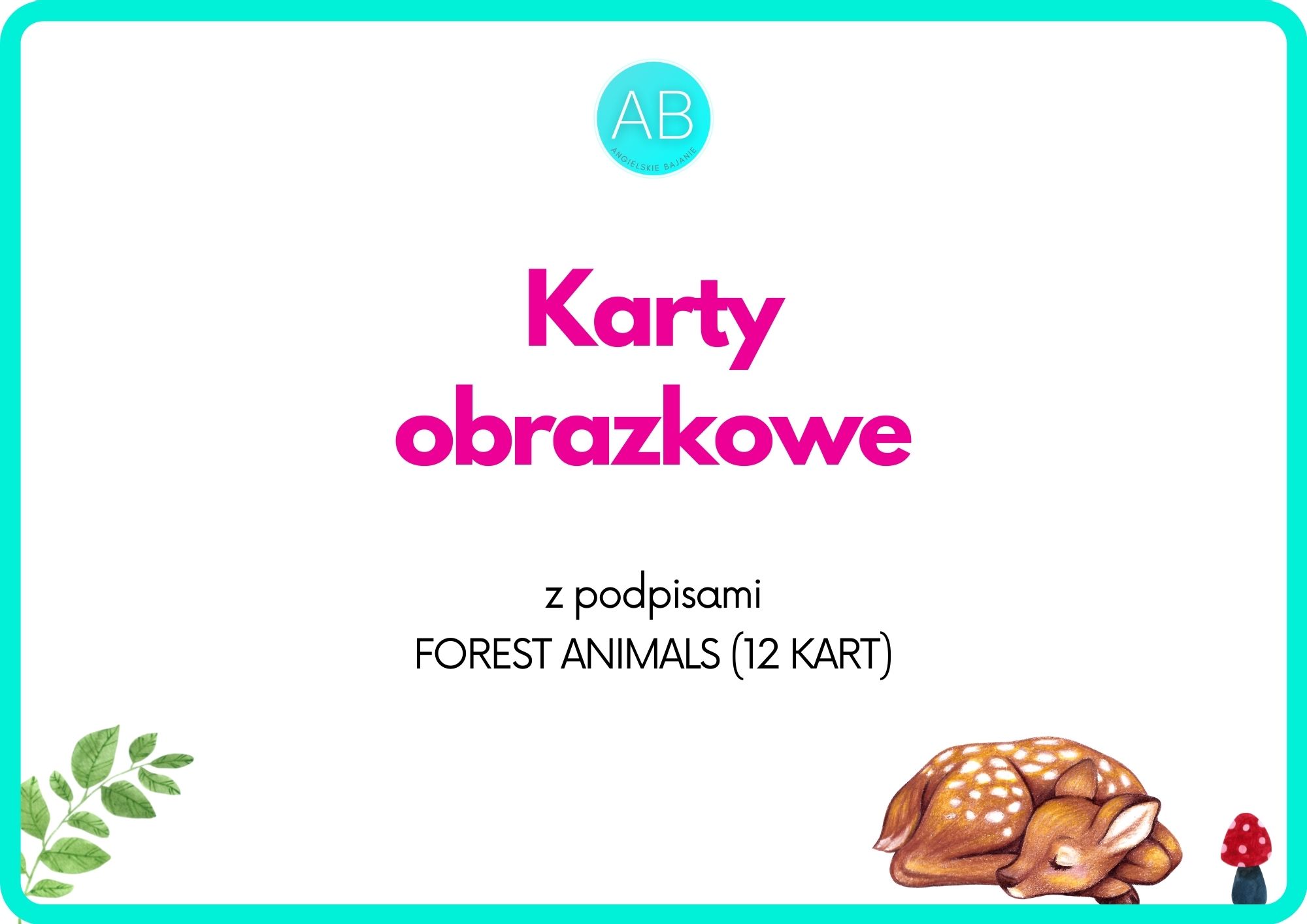 Forest animals flashcards