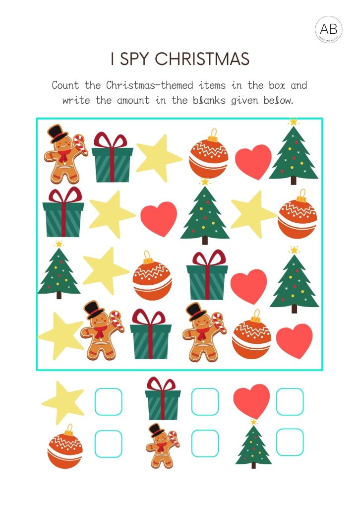 printable Christmas worksheets